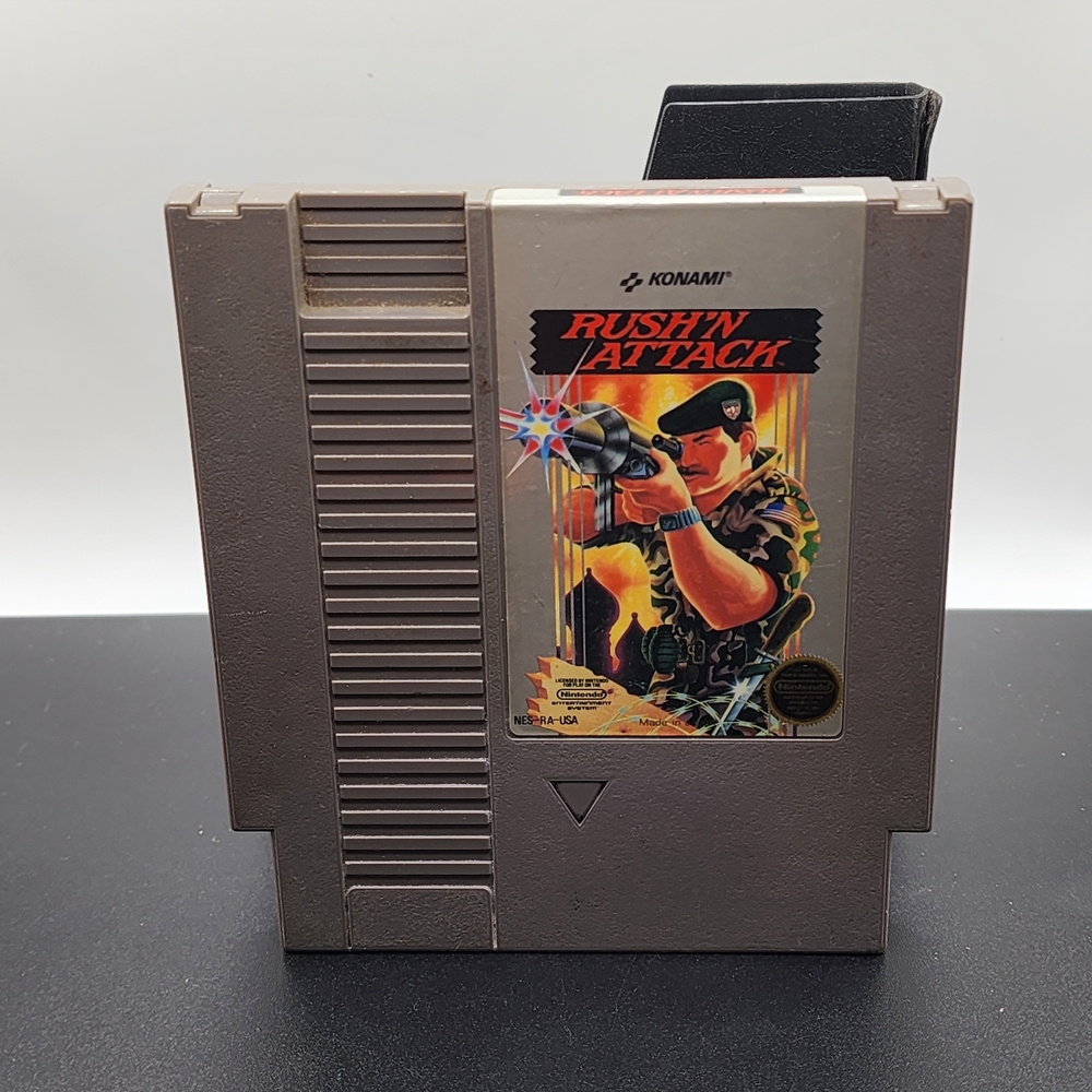Rush'n Attack NES Game Cartridge - Gray